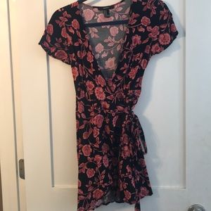 Floral wrap dress